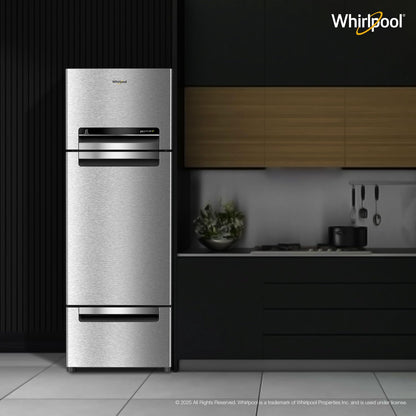 Whirlpool 235 L Frost Free Triple-Door Refrigerator (FP 253D PROTTON ROY RADIANT STEEL(Z) Double Door Refrigerator space)