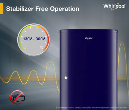 Whirlpool 184 L 2 Star Direct-Cool Single Door Refrigerator (205 WDE CLS 2S SAPPHIRE BLUE-Z, Blue,2023 Model)